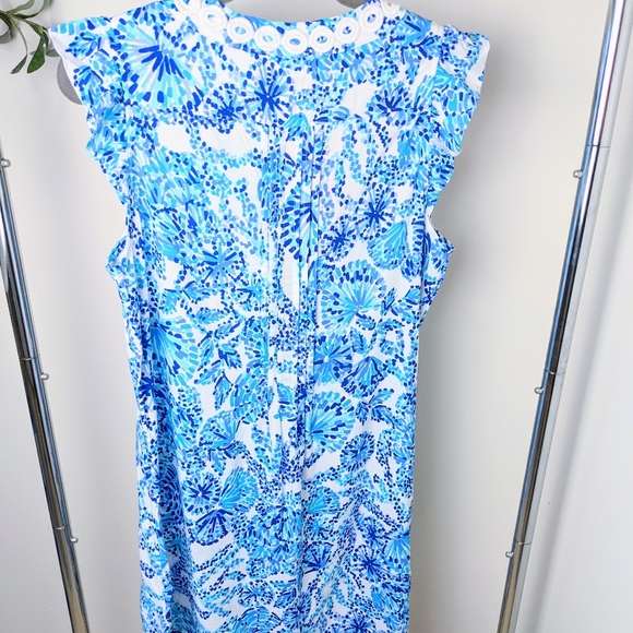 Joan Tunic Turquoise Oasis Shell Me You Love Me LIlly Pulitzer NWT - Picture 7 of 15